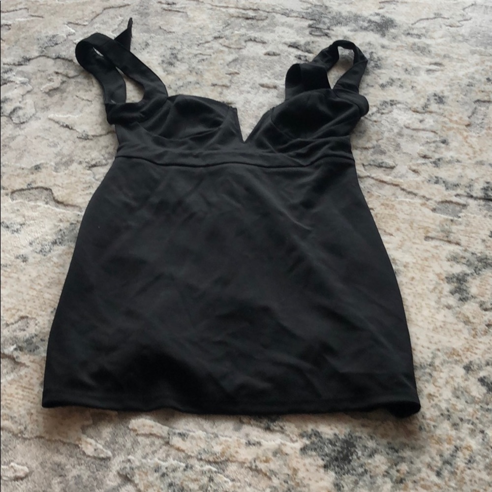 Fashion nova black mini dress